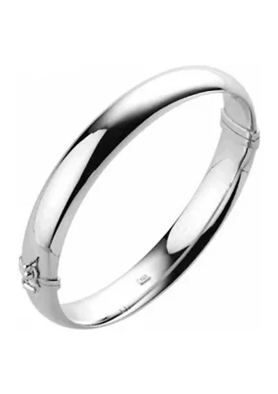 10 Millimeter Tube Hinge Bracelet in Sterling Silver