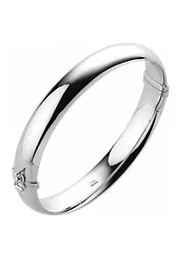 10 Millimeter Tube Hinge Bracelet in Sterling Silver