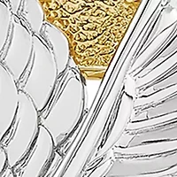 Anchor With Eagle Pendant with 22" Rope Chain in Sterling Silver