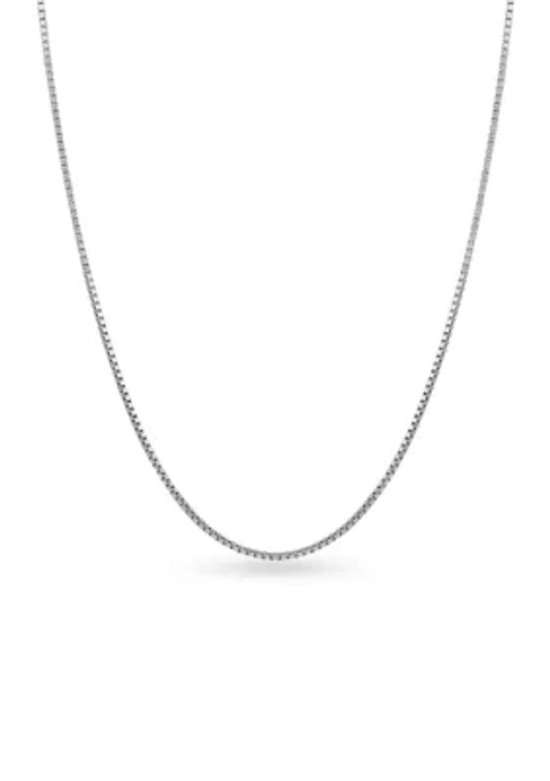 Sterling Silver Box Chain Necklace