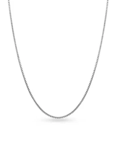 Sterling Silver Box Chain Necklace