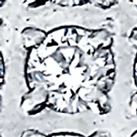 Polished Square Cubic Zirconia Ring in Stainless Steel