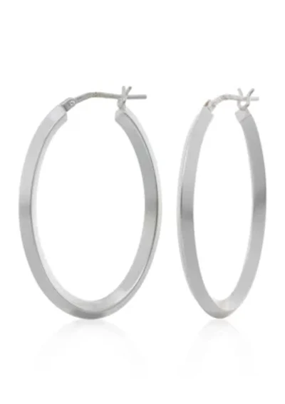 Hoop Earrings in Sterling Silver