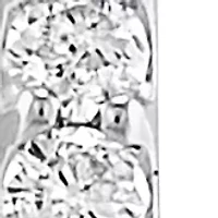 1/2 ct. t.w. Diamond Hoop Earrings in Sterling Silver 