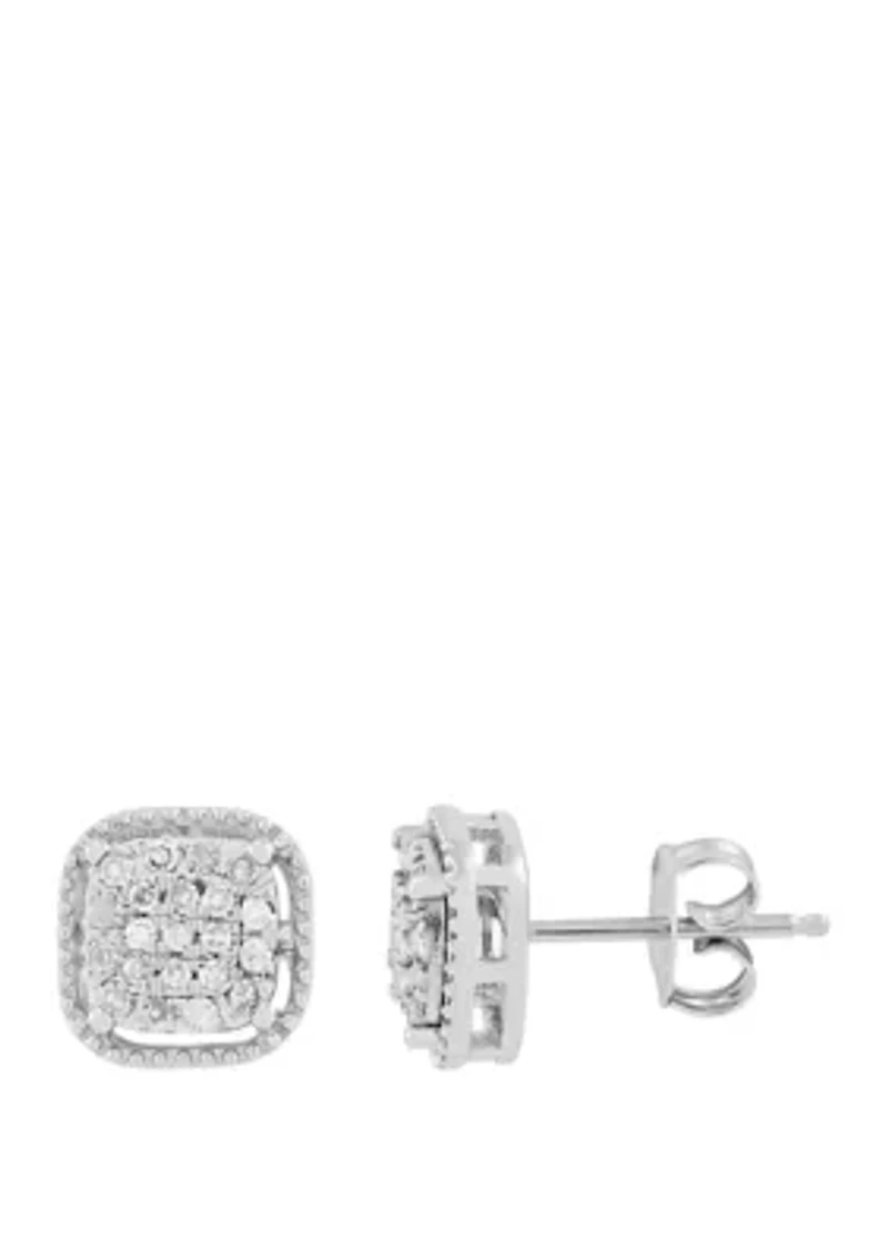 1/4 ct. t.w. Diamond Stud Earrings in Sterling Silver