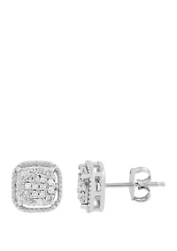 1/4 ct. t.w. Diamond Stud Earrings in Sterling Silver