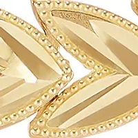 Chevron Leaf Bracelet in 10K Yellow Gold