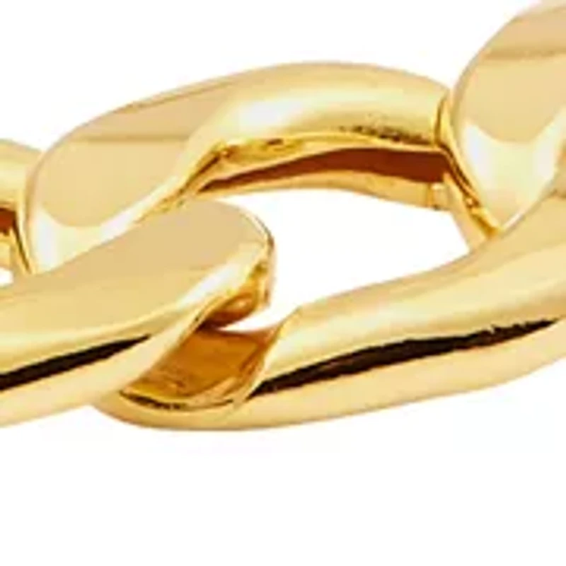 Heavy Hollow Figaro Chain in 10K Yellow Gold
