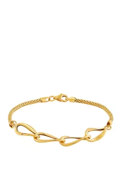Oval Bracelet in 10K Yellow Gold
