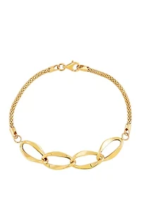 Oval Bracelet in 10K Yellow Gold