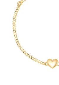 Heart Bracelet in 10K Yellow Gold