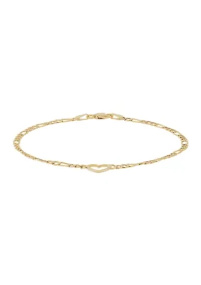 Heart Bracelet in 10K Yellow Gold