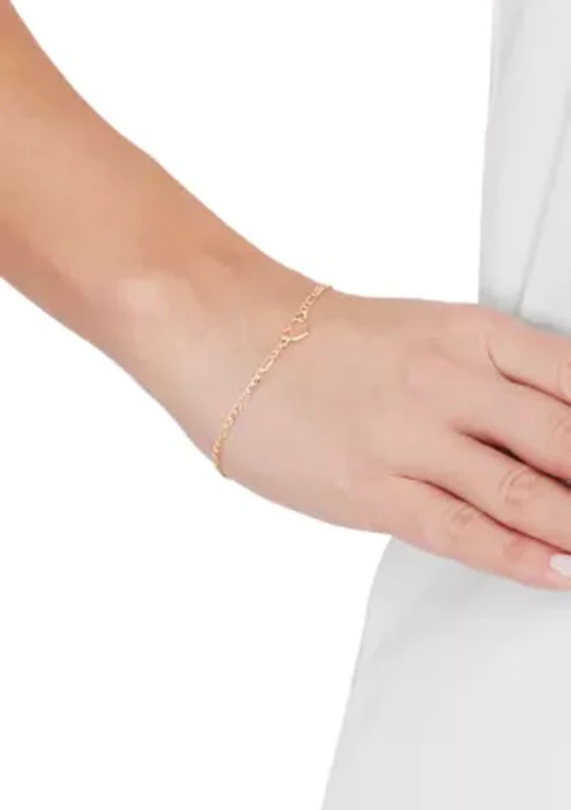 Heart Bracelet in 10K Yellow Gold