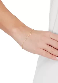 Heart Bracelet in 10K Yellow Gold