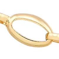 Hollow Oval Link Bracelet in 10K Yellow Gold