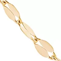 1.75 Millimeter Solid Mirror Chain Necklace in 10K Yellow Gold