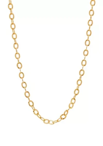 Link Chain Necklace In 10k Yellow Gold