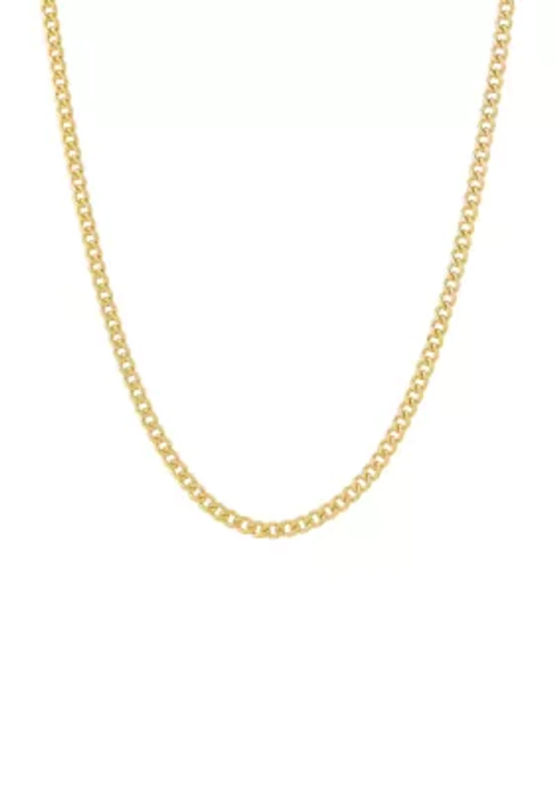 Cuban Chain Necklace in 10K Gold
