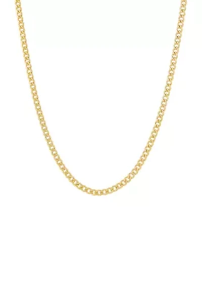 Cuban Chain Necklace in 10K Gold