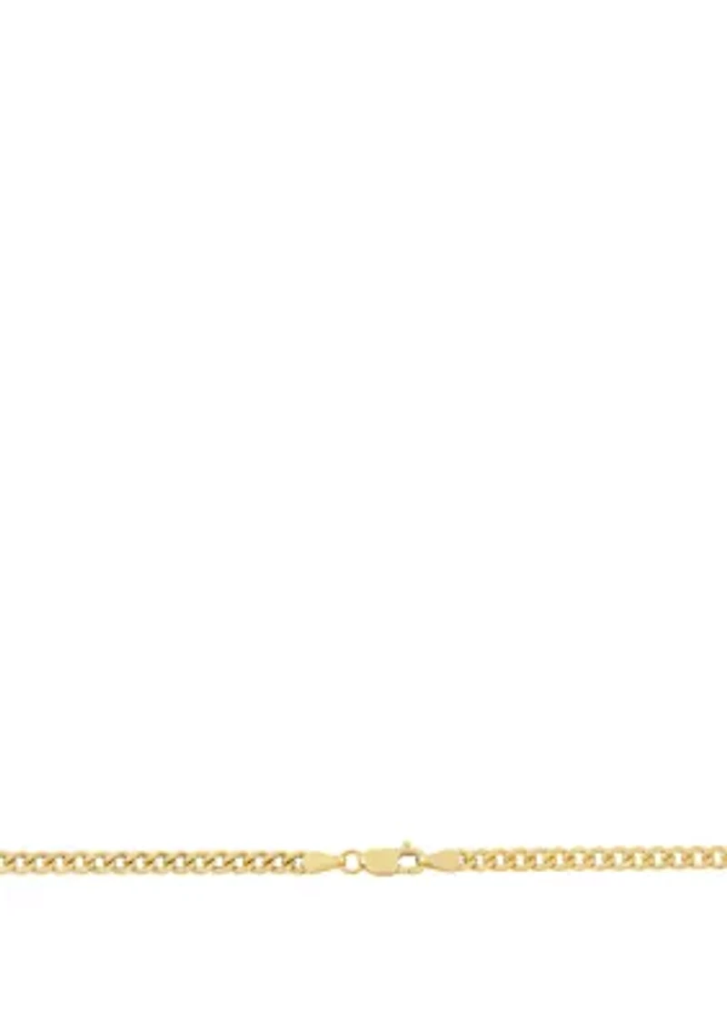 Cuban Chain Necklace in 10K Gold