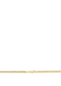Cuban Chain Necklace in 10K Gold