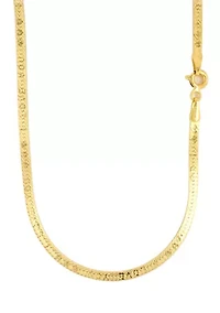 Herringbone Chain in 10K Yellow Gold