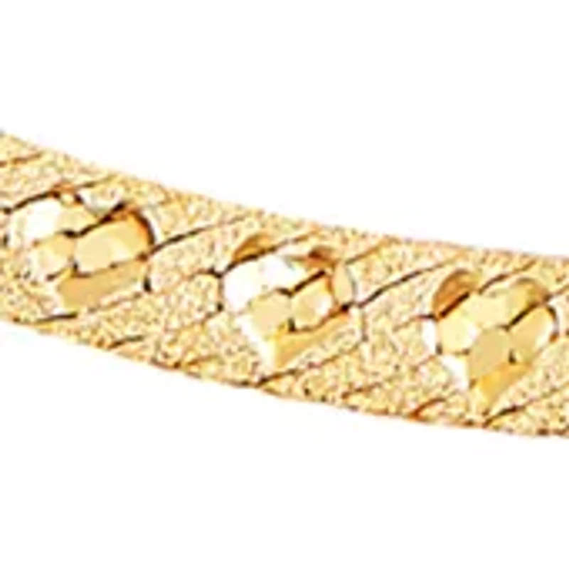 Herringbone Bracelet in 10K Yellow Gold