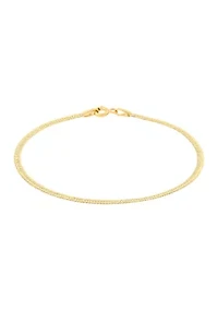Herringbone Bracelet in 10K Yellow Gold