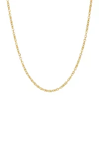 18 Inch Chain Necklace in 10K Yellow Gold 