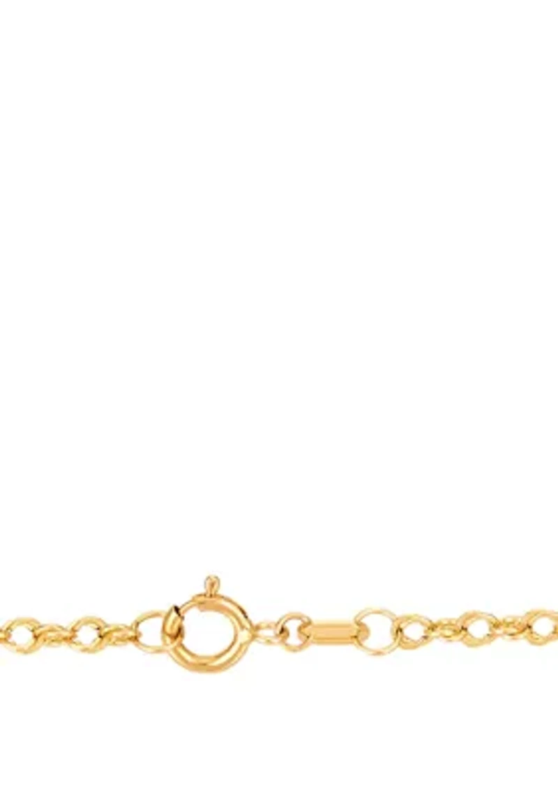 18 Inch Chain Necklace in 10K Yellow Gold