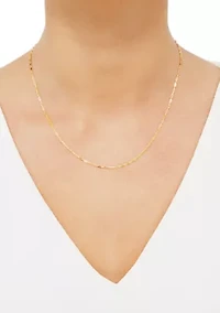 18 Inch Chain Necklace in 10K Yellow Gold 