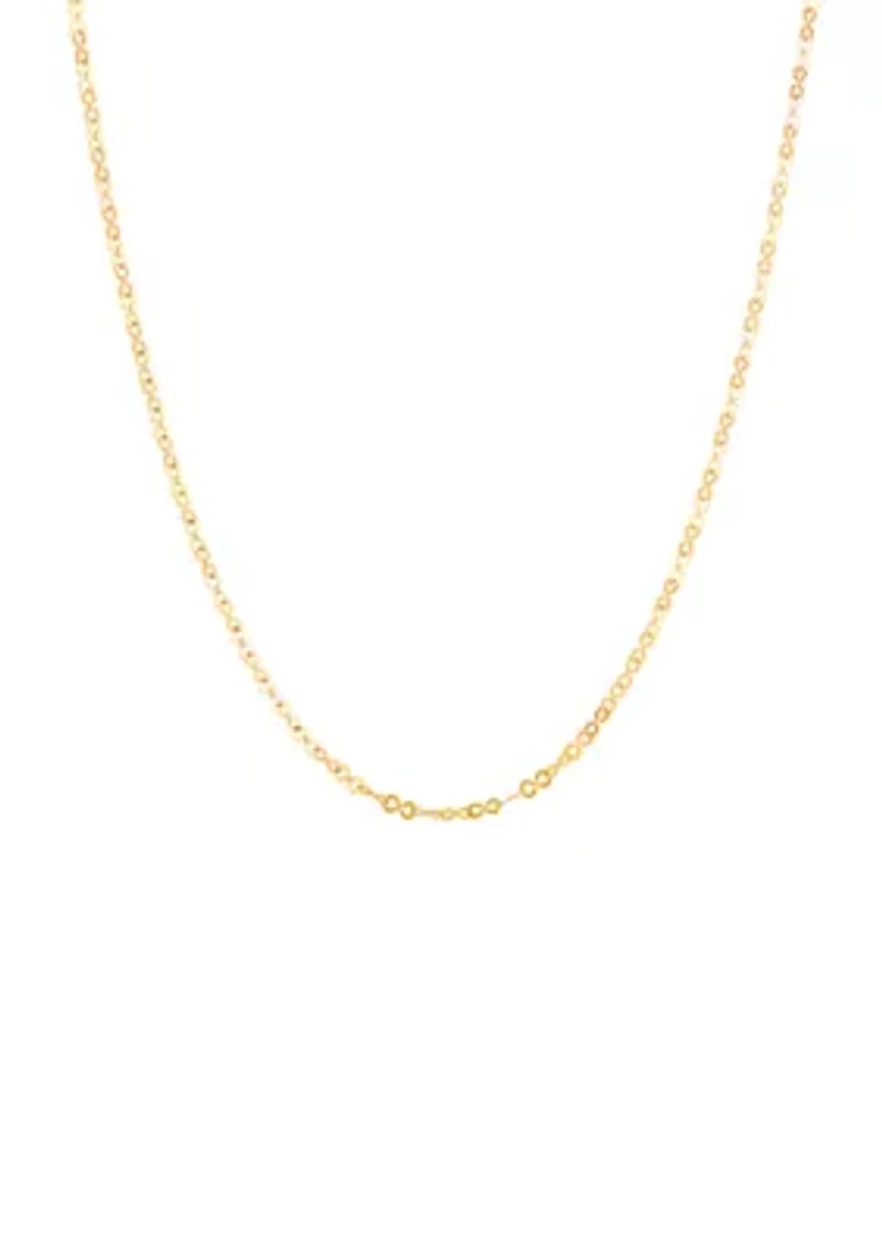 18 Inch Link Chain in 10K Yellow Gold 