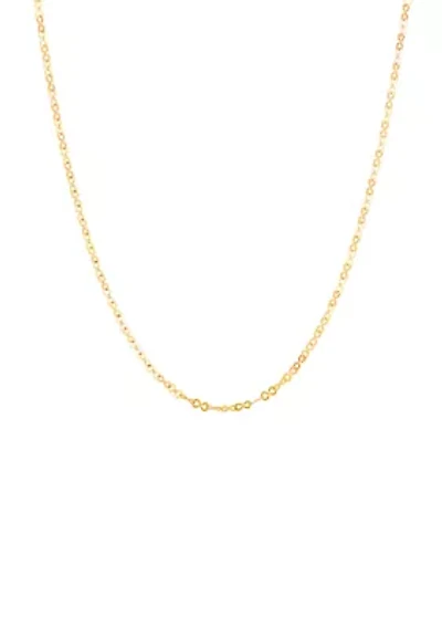 18 Inch Link Chain in 10K Yellow Gold 