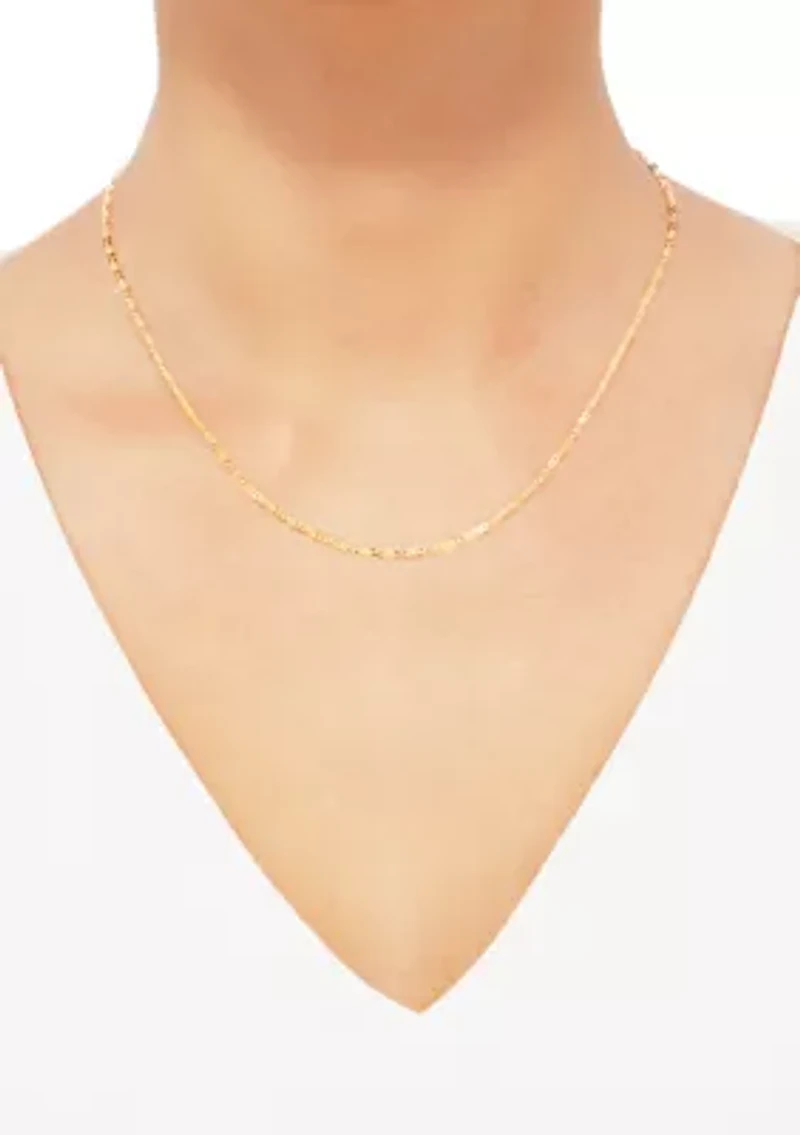 18 Inch Link Chain in 10K Yellow Gold 