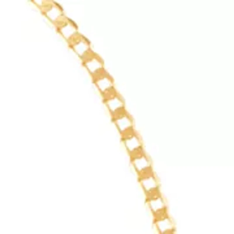 Velet Curb Chain Necklace in 10K Yellow Gold