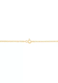 Velet Curb Chain Necklace in 10K Yellow Gold