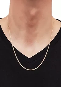 Velet Curb Chain Necklace in 10K Yellow Gold