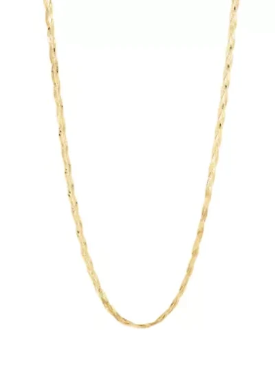 Herringbone Chain in 10K Yellow Gold