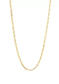 Herringbone Chain in 10K Yellow Gold