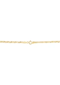 Herringbone Chain in 10K Yellow Gold