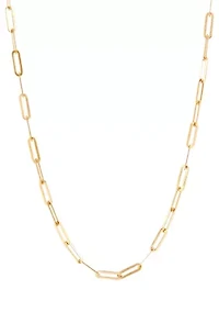 Paperclip Chain in 10K Yellow Gold