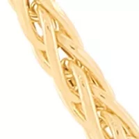 Hollow Wheat Chain in 10K Yellow Gold