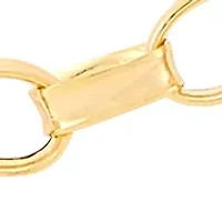 Hollow Rolo Chain in 10K Yellow Gold
