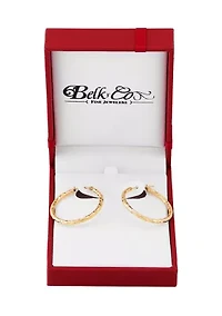 Tube Hoop Earrings in 10K Yellow Gold