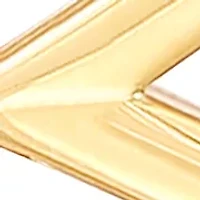 Zig Zag Bar Stud Earrings in 10K Yellow Gold