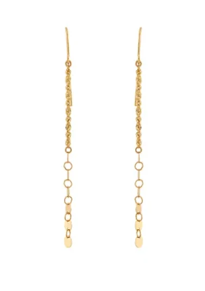 Dangle Earrings in 10k Yellow Gold