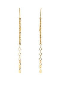 Dangle Earrings in 10k Yellow Gold