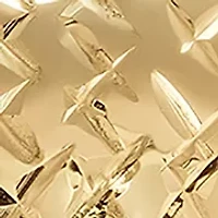 Round Wide Tube Hoop Earrings in 10K Yellow Gold