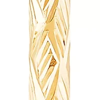 3 mm x 70 mm Tube Hoop in 10K Yellow Gold