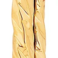 Paperclip Links Drop Earring in 10K Yellow Gold